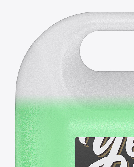 Plastic Jarry Can with Liquid Mockup - Free Download Images High