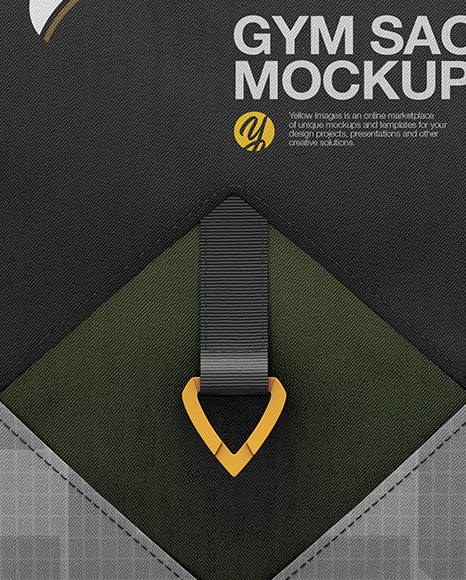 Gym Sack Mockup - Front View