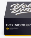 Paper Box Mockup - Front View (High-Angle Shot)