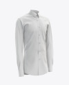 Men’s Dress Shirt mockup (Right Half Side View)