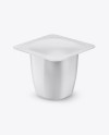 Plastic Cup Mockup - Half Side View (High Angle Shot)
