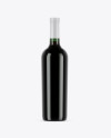 750ml Green Glass Red Wine Bottle Mockup