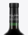 750ml Green Glass Red Wine Bottle Mockup