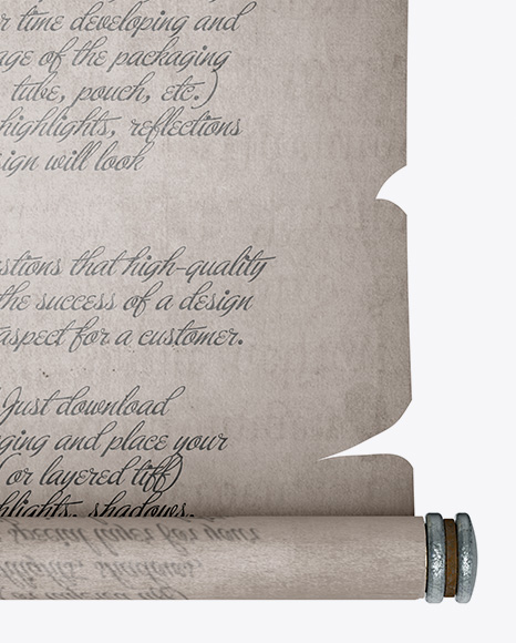 Paper Scroll - Front View