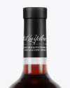 750ml Clear Glass Red Wine Bottle Mockup