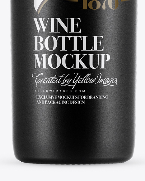 750ml Ceramic Wine Bottle Mockup