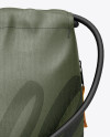 Gym Sack Mockup - Back View