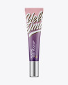 Glossy Plastic Cosmetic Tube Mockup - Front View