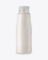 360ml Plastic Bottle with Milk Mockup