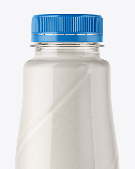 360ml Plastic Bottle with Milk Mockup - Free Download Images High