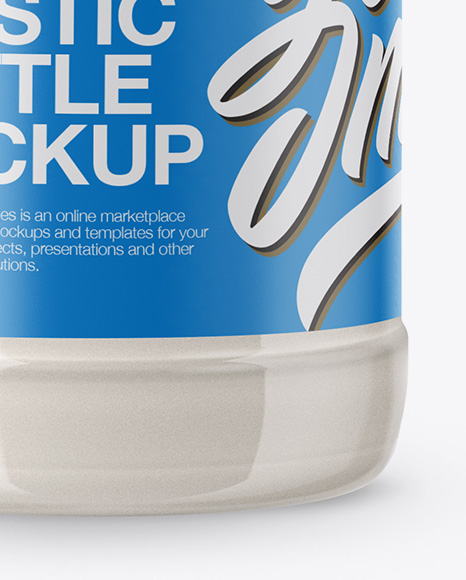 360ml Plastic Bottle with Milk Mockup - Free Download Images High