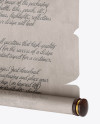 Paper Scroll - Half Side View