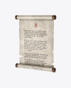Paper Scroll - Half Side View