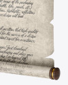 Paper Scroll - Half Side View