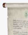 Paper Scroll - Half Side View Paper Scroll - Half Side View