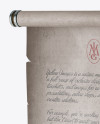 Paper Scroll - Half Side View