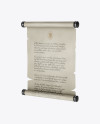 Paper Scroll - Half Side View
