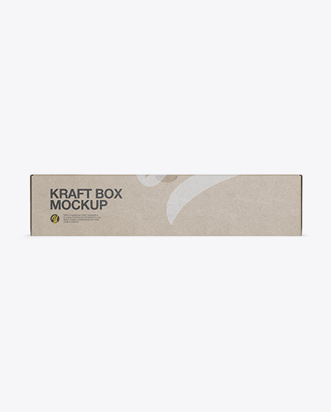 Kraft Box Mockup - Front & Top Views