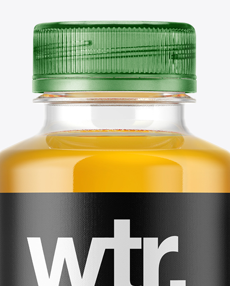 Red Apple Juice Bottle Mockup