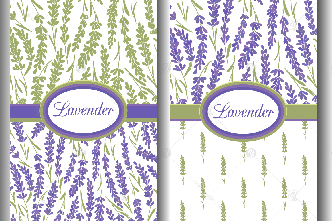 Lavender set of backgrounds