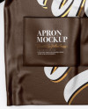 Leather Apron Mockup - Top View