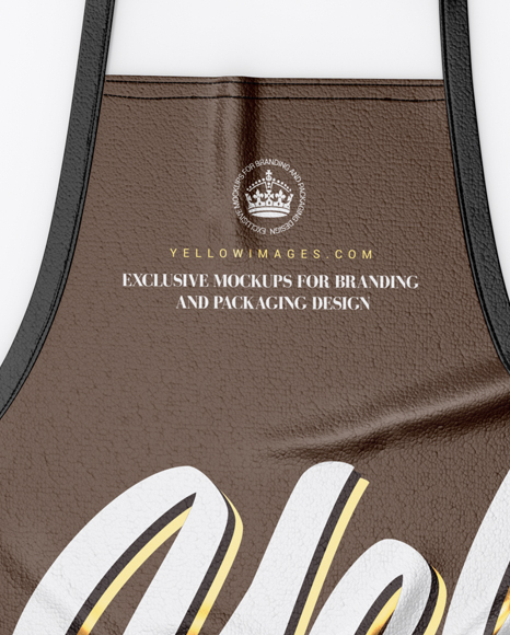 Leather Apron Mockup - Top View