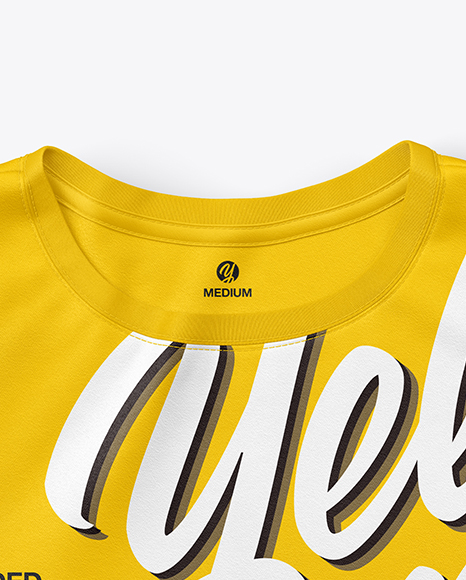 Folded T-Shirt Mockup - Top View