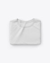 Folded T-Shirt Mockup - Top View