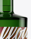700ml Green Glass Bottle Mockup