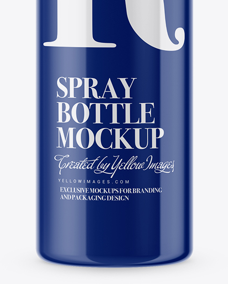 Glossy Spray Bottle Mockup Glossy Spray Bottle Mockup