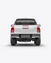 Toyota Hilux Mockup - Back View