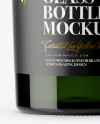 700ml Dark Green Glass Bottle Mockup