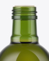 750ml Green Glass Olive Oil Bottle Mockup