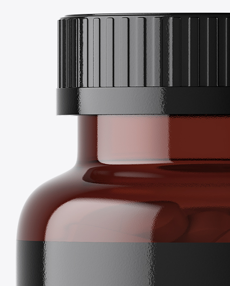 Amber Pills Bottle Mockup Amber Pills Bottle Mockup