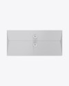 Paper Envelope With String Closure Mockup