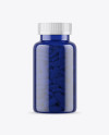 Blue Pills Bottle Mockup Blue Pills Bottle Mockup