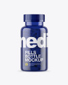 Blue Pills Bottle Mockup Blue Pills Bottle Mockup
