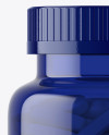 Blue Pills Bottle Mockup Blue Pills Bottle Mockup