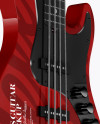 Bass Guitar Mockup - Half Side View