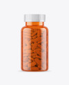 Orange Pills Bottle Mockup Orange Pills Bottle Mockup