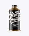 Matte Metallic Vintage Beer Bottle Mockup