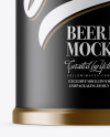 Matte Metallic Vintage Beer Bottle Mockup