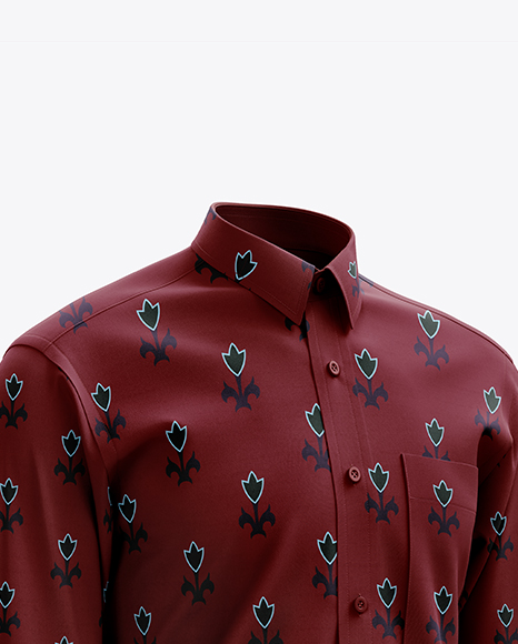 Men’s Shirt mockup (Right Half Side View)