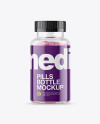 Clear Bottle With Pills Mockup Clear Bottle With Pills Mockup