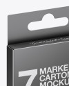 7x Markers Carton Box Mockup