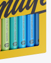 7x Markers Carton Box Mockup