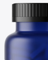 Frosted Blue Pills Bottle Mockup Frosted Blue Pills Bottle Mockup