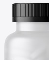 Frosted Bottle With White Pills Mockup Frosted Bottle With White Pills Mockup