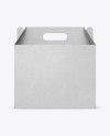 Kraft Box Mockup - Front View