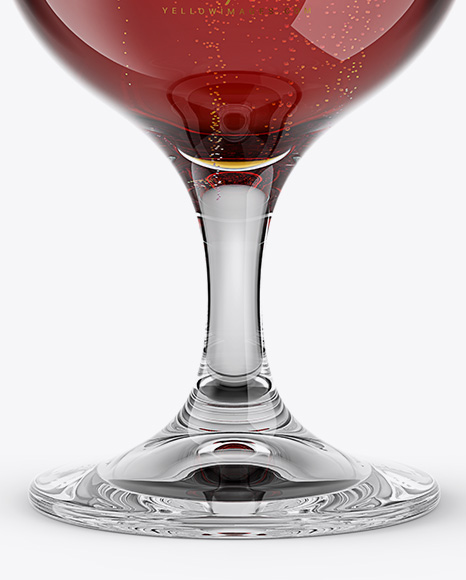 Tulip Glass With Red Ale Mockup